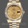 Replica Rolex Day-Date 36mm Unisex-118238-Arabic Numeral Wave-Champagne Dial-Yellow Gold Champagne