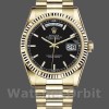 Replica Rolex Day-Date 36mm Uomo-118238-Calrante nero-Acciaio nero unisex