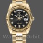 Replica Rolex Day-Date 36 mm Uomo-118238-Calendario nero con diamanti Nero