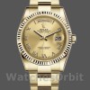Replica Rolex Day-Date 36mm Unisex-118238-Calendario champagne-Oro giallo Champagne unisex
