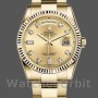 Replica Rolex Day-Date 36mm Unisex-118238-Champagne-Diamond Dial Champagne unisex