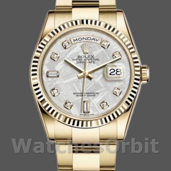 Replica Rolex Day-Date 36mm Unisex-118238-Diamond-Meteorite Quadrante Meteorite unisex<br />