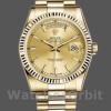 Replica Rolex Day-Date 36mm Unisex-118238-Ghiera scanalata-Comparatore Champagne Champagne