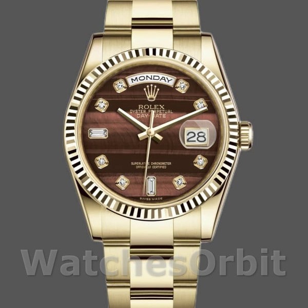 Replica Rolex Day-Date 36mm Unisex-118238-Oyster Bracciale-Diamanti Quadrante Bulls Eye Unisex-118238-Oyster Bracciale-Diamante Bulls Eye