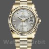 Replica Rolex Day-Date 36mm Unisex-118238-Argento Quadrante diamantato Argento