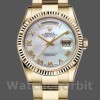 Replica Rolex Day-Date 36mm Unisex-118238-Bianco quadrante romano MOP unisex
