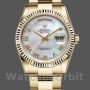Replica Rolex Day-Date 36mm Unisex-118238-Bianco quadrante romano MOP unisex