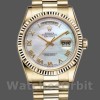 Replica Rolex Day-Date 36 mm Unisex-118238-Bianco Madreperla-Comparatore Romano MOP