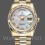 Replica Rolex Day-Date 36 mm Unisex-118238-Bianco Madreperla-Comparatore Romano MOP