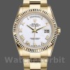 Replica Rolex Day-Date 36mm Unisex-118238-Comparatore bianco con numeri romani Bianco<br />