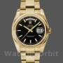 Replica Rolex Day-Date 36 mm Uomo-118238-Oro giallo-Calrante nero-Acciaio inossidabile nero