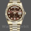 Replica Rolex Day-Date 36mm Unisex-118238-Giallo Oro-Diamante Quadrante Bulls Eye Unisex-118238