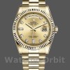 Replica Rolex Day-Date 36mm Unisex-118238-Oro giallo-Diamante Champagne Quadrante Champagne