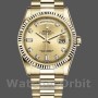 Replica Rolex Day-Date 36mm Unisex-118238-Oro giallo-Diamante Champagne Quadrante Champagne