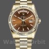 Replica Rolex Day-Date 36mm Unisex-118238-Oro giallo-Index Quadrante Cognac <span style=