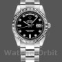 Replica Rolex Day-Date 36mm Unisex-118239-Calendario nero con diamanti Nero unisex<br />