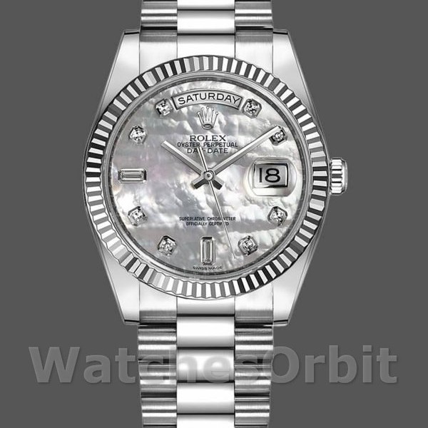 Replica Rolex Day-Date Unisex 36mm Unisex-118239-MOP Quadrante MOP