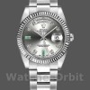 Replica Rolex Day-Date 36 mm Unisex-118239-Rhodium Quadrante grigio-Oro bianco Rhodium<br />