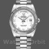 Replica Rolex Day-Date 36mm Unisex-118239-Contatore romano-Componente bianco Bianco