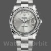 Replica Rolex Day-Date 36 mm Unisex-118239-Dal quadrante bianco-argento Argento