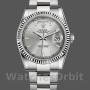 Replica Rolex Day-Date 36 mm Unisex-118239-Dal quadrante bianco-argento Argento