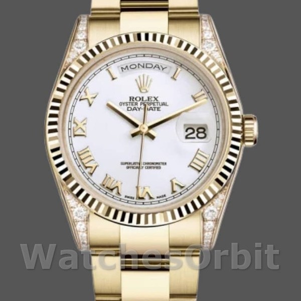 Replica Rolex Day-Date 36mm Unisex-118338-Comparatore romano bianco Unisex-118338-Comparatore romano bianco Unisex-118338-Comparatore romano bianco