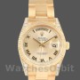 Replica Rolex Day-Date 36 mm Unisex-118338 - Oro giallo - Quadrante champagne - Numeri romani Champagne