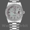 Replica Rolex Day-Date 36 mm Unisex-118346-Oxford Motif Diamante Quadrante Meteorite<br />