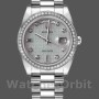 Replica Rolex Day-Date 36 mm Unisex-118346-Oxford Motif Diamante Quadrante Meteorite<br />