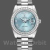 Replica Rolex Day-Date 36mm Unisex-118346-Roman-Dal quadrante blu ghiaccio Unisex-118346-Roman-Ice Blue