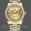Replica Rolex Day-Date 36mm Unisex-118348-Calendario champagne-Oro giallo Champagne unisex