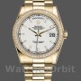Replica Rolex Day-Date 36mm Unisex-118348-Ungherese Quadrante Bianco-Oro giallo Bianco<br />