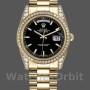 Replica Rolex Day-Date 36mm Unisex-118388-Calendario nero Indice nero Unisex-118388-Calendario nero