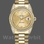 Replica Rolex Day-Date 36mm Unisex-118388-Ghiera di diamanti-Calendario romano champagne Champagne