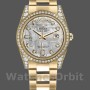 Replica Rolex Day-Date 36mm Unisex-118388-Ghiera di diamanti-Calendario Meteorite<br />