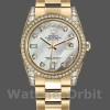 Replica Rolex Day-Date 36 mm Unisex-118388-Comparatore bianco MOP-Diamante MOP