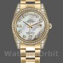 Replica Rolex Day-Date 36 mm Unisex-118388-Comparatore bianco MOP-Diamante MOP