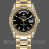 Replica Rolex Day-Date 36mm Unisex-118388-Oro giallo-Comparatore nero Indice Nero