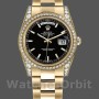 Replica Rolex Day-Date 36mm Unisex-118388-Oro giallo-Comparatore nero Indice Nero