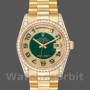 Replica Rolex Day-Date 36 mm Unisex-118388-Giallo Oro-Verde Smalto Quadrante Diamante Verde <br />