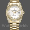 Replica Rolex Day-Date 36mm Unisex-118388-Oro giallo-Calendario romano bianco unisex<br />