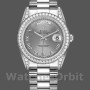 Replica Rolex Day-Date 36mm Unisex-118389-Rhodium Grey Quadrante con numeri romani Rhodium Grey<br />