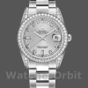 Replica Rolex Day-Date 36mm Unisex-118389-Argento Quadrante diamante Argento
