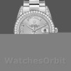 Replica Rolex Day-Date 36mm Unisex-118389-Argento Quadrante con numeri romani Argento