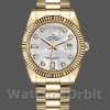 Replica Rolex Day-Date 36mm Unisex-128238-Ghiera scanalata-Componente bianco MOP MOP