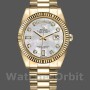 Replica Rolex Day-Date 36mm Unisex-128238-Ghiera scanalata-Componente bianco MOP MOP