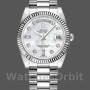 Replica Rolex Day-Date 36 mm Unisex-128239-Oro bianco-Madreperla Quadrante MOP