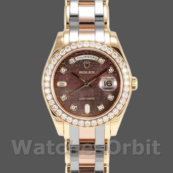 Replica Rolex Day-Date-18948, 39 mm, Edizione Speciale, Quadrante scuro MOP Diamond Jubilee, Uomo MOP