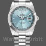 Replica Rolex Day-Date-218206, 41 mm, quadrante blu ghiaccio, platino, Uomo, blu ghiaccio