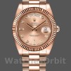 Replica Rolex Day-Date-218235, 41 mm, oro rosa, quadrante con diamanti champagne, Uomo Champagne